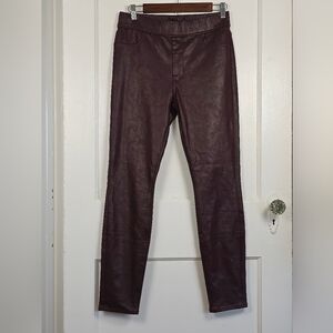 NWT Jen7 by 7 for All Mankind Faux Leather Leggings Size 6
